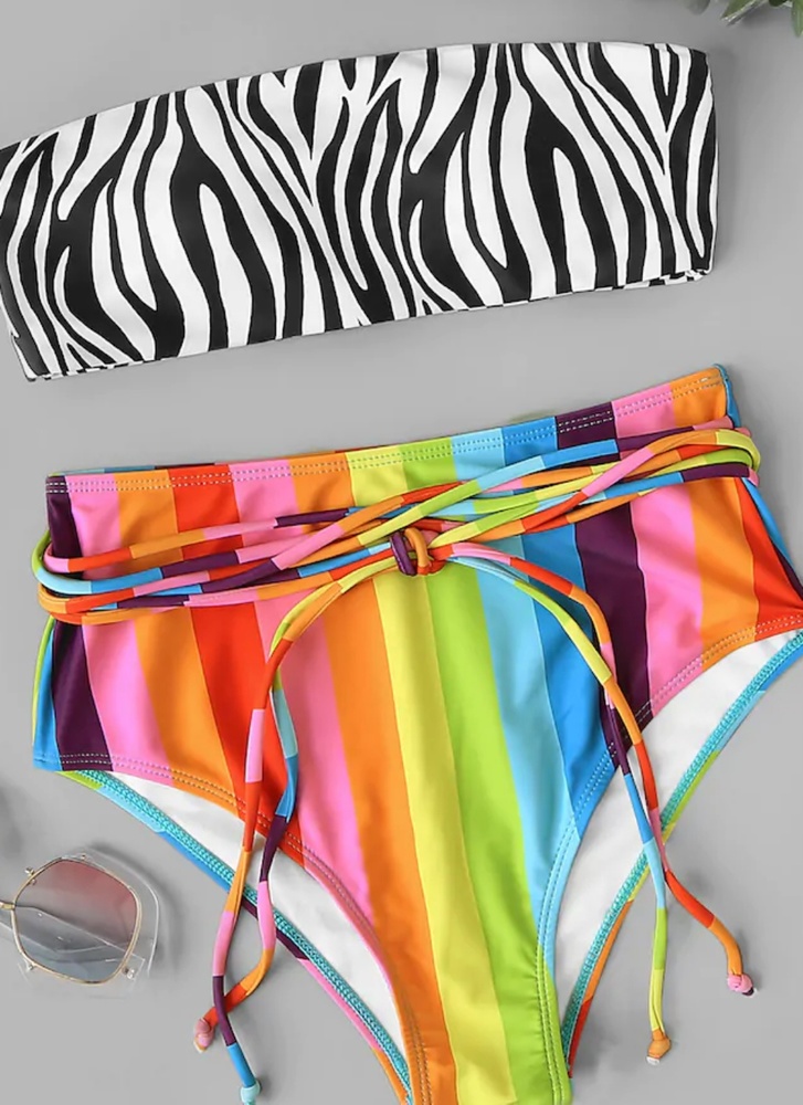 π5/$20 ποΈ Multi-Color Zebra Bikini - Picture 4 of 7